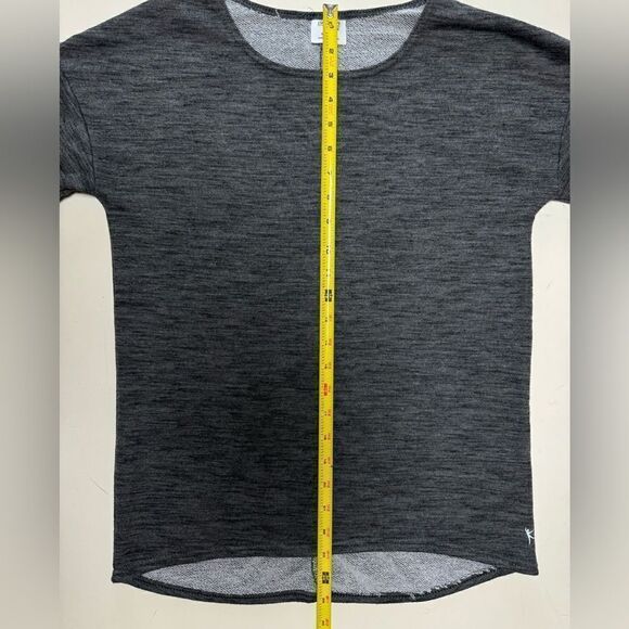 Danskin Now Women’s Heather Gray Long Sleeve Scoop Neck Shirt Sz S (4-6) - Picture 3 of 11